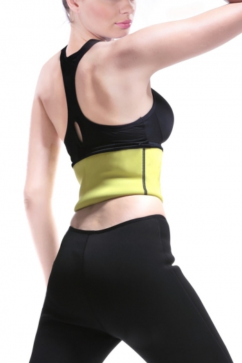 s-4xl solid contrasting colors fitness plus-size neoprene body sculpting corset