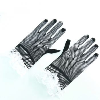 one pair new sunscreen lace stitching fishnet gloves wedding accessories sexy lingerie accessories