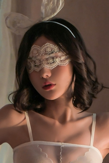sexy lingerie new 2 colors see-through lace bandage fairy blindfold