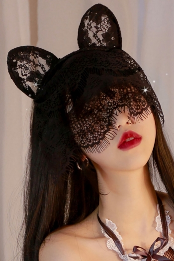 sexy lingerie new lace veil cat ear hair hoop accessory