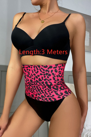3xl-5xl leopard new plus-size sports fitness velcro belt(size:9.8*300cm)