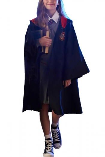 halloween new style for kid girl cosplay magic robe school costumes(only robe & tie)