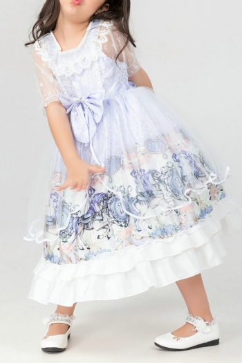 halloween new cute princess dress cosplay for kid bow-knot lolita plus size costume