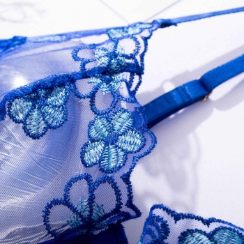 Wholesale Sexy lingerie new mesh flower embroidery garter design sexy