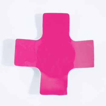 One pc new metal cross leather colorful beach party nipple pad(length:6.5cm)
