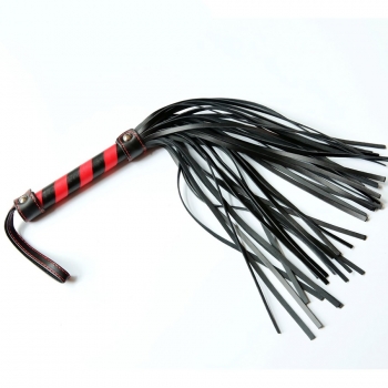 one pc new pu striped handle tassel tease training small whip(length:55cm)