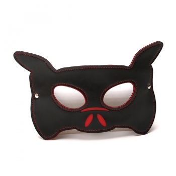 new halloween leather rivet decor masquerade pig shape eye mask
