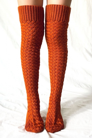 autumn & winter new 4 colors fashion twist knitted medium and long tube keep warm socks