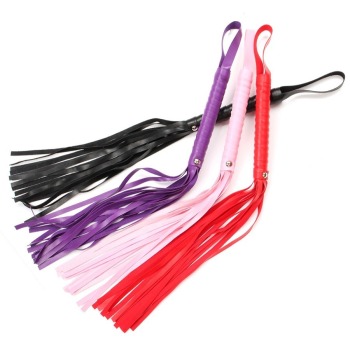 sexy lingerie accessories new pu tassel rivet torture tool whip (size:49cm)