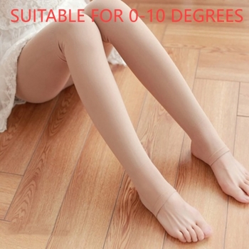 stretch winter velvet thick stirrup tights(suitable for 80-130 catties)