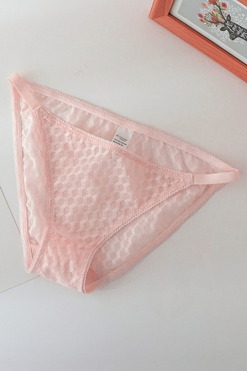 new 6 colors stretch mesh honeycomb pattern sexy panties(size run small)