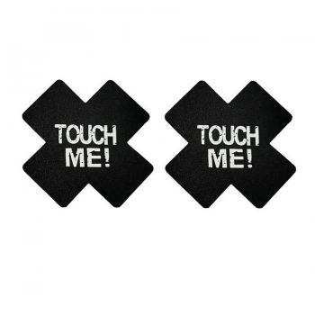fifty pairs satin touch me letter printing nipple pad(size:8cm)