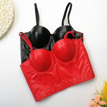 slight stretch leather bra(with underwire,75b 80b 85c 90c available for a\b\c cup)