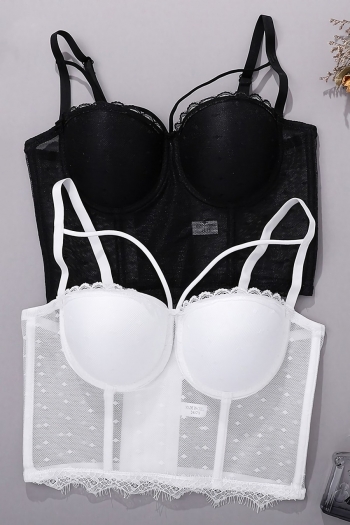 Slight stretch mesh lace trim bra(with underwire,75b 80b 85c 90c available for a\b\c cup)