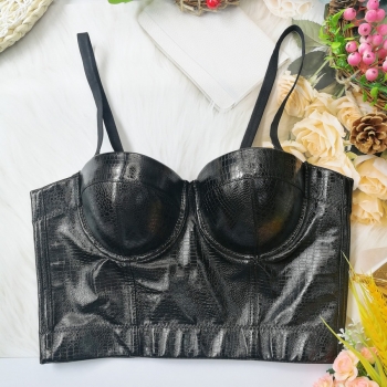 slight stretch crocodile leather bra(with underwire,75b 80b 85c 90c available for a\b\c cup)