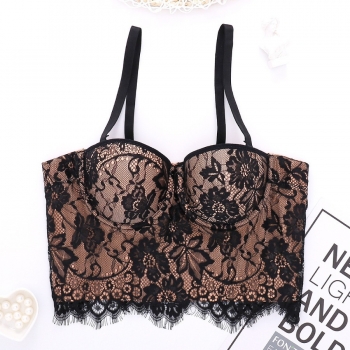 slight stretch mesh lace bra vest(with underwire,75b 80b 85c 90c available for a\b\c cup)