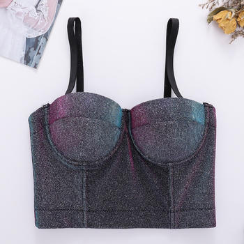 slight stretch gold powder magic color bra vest(with underwire,75b 80b 85c 90c available for a\b\c cup)