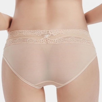 Sexy slight stretch lace mesh panties