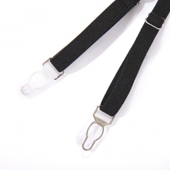 Slight stretch mesh heart garter sexy three-piece set(with underwire & leg ring)