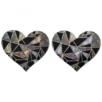 fifty pairs set broken style heart shape nipple pad(length:7.7*6.7cm)