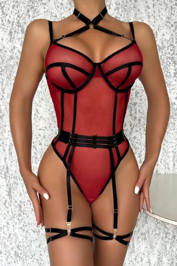 sexy see-through mesh teddy collections new add colors(with underwire& leg ring)