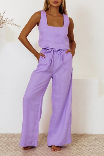 sexy non-stretch cotton linen pocket with belt loungewear