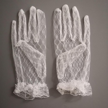 sexy slight stretch lace see-through gloves
