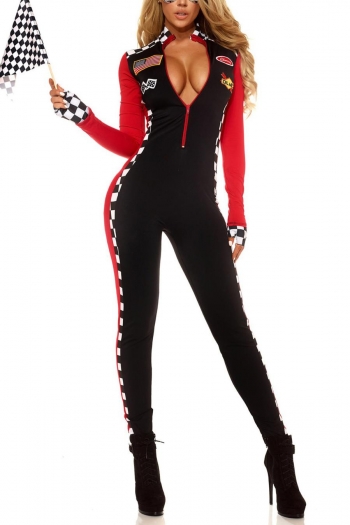 s-5xl plus-size slight stretch racing cheerleading costume(with gloves,no flag)