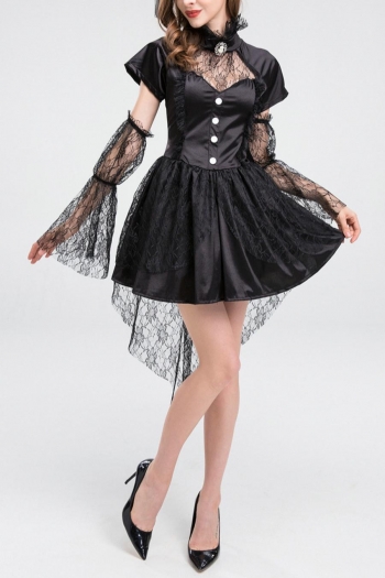 halloween lace tuxedo costume(with hat & gloves)