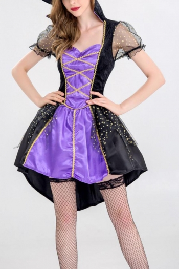 halloween cosplay witch costume(with hat,no stockings)