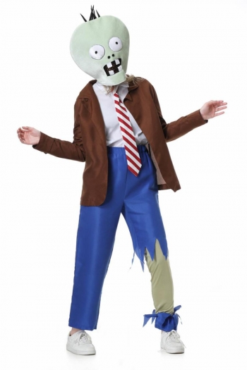 halloween unisex cosplay zombie costume(with headgear)