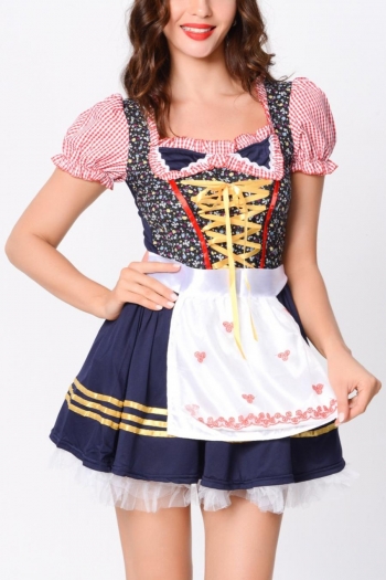 halloween embroidery cosplay beer maid costume(with sock)