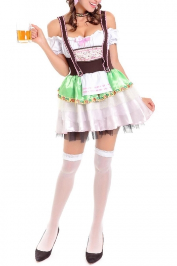 halloween cosplay beer costume(with neck ring & bow,no stockings)