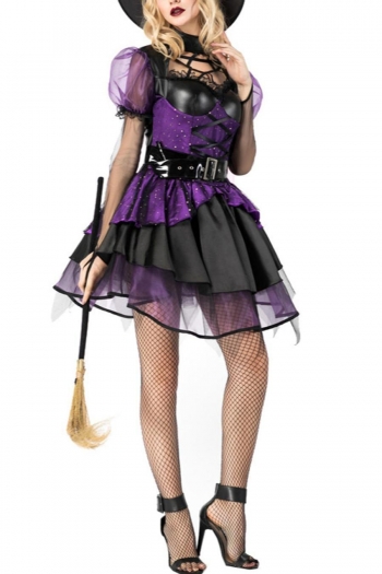 halloween cosplay witch costume(with hat & sleeve,no stockings & broom)