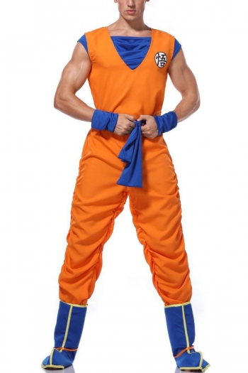 halloween for man cosplay goku costume(with wristband & belt & foot cover)