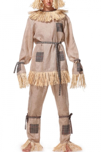 halloween for man cosplay scarecrow costume(with hat & belt)