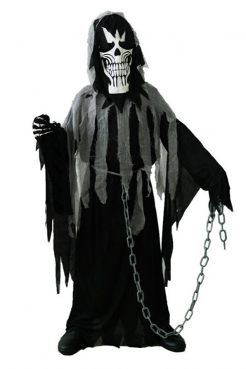 halloween cosplay grim reaper for kid costume(with accessories,no sickle)