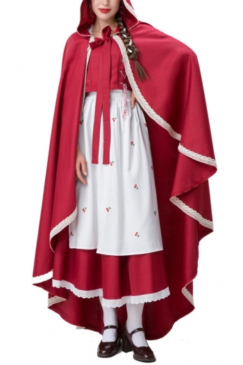 halloween plus-size cosplay maid red riding hood costume(with cloak one size)