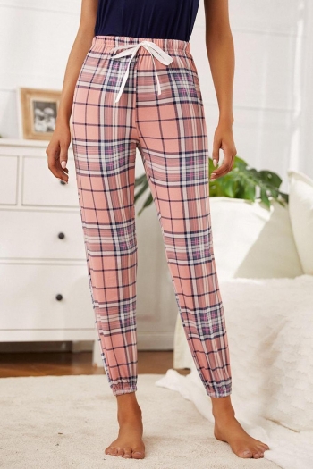 casual slight stretch lattice pants loungewear