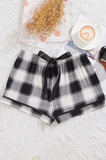 casual non-stretch lattice shorts loungewear