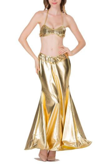 halloween non-stretch pu sequins cosplay mermaid costume