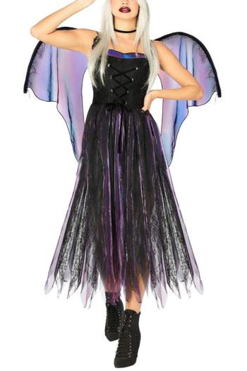 halloween mesh cosplay ghost bride angel costume(with hair hoop & wing)