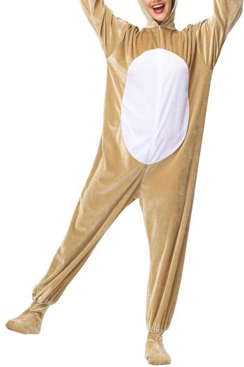 halloween velvet hooded cosplay goat costume(with foot cover)