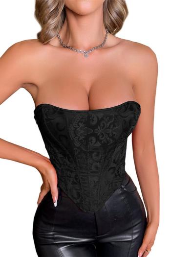s-6xl sexy plus-size retro lace-up zip-up with boned corsets