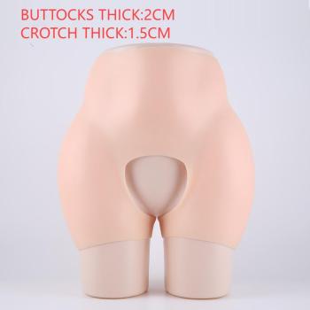 super sexy crotchless silicone thicken body shape(buttocks thick:2cm,crotch thick:1.5cm)