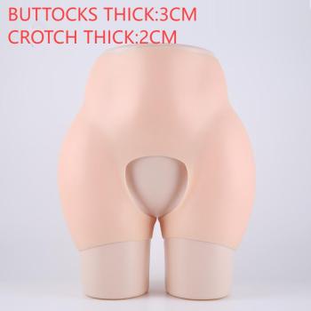 super sexy thicken crotchless silicone shorts body shape(buttocks thick:3cm,crotch thick:2cm)