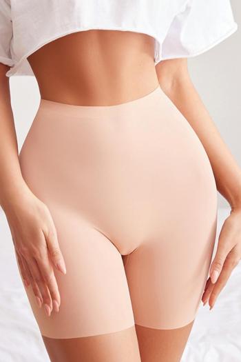 tight stretch ice silk high waist anti-exposure safety shorts