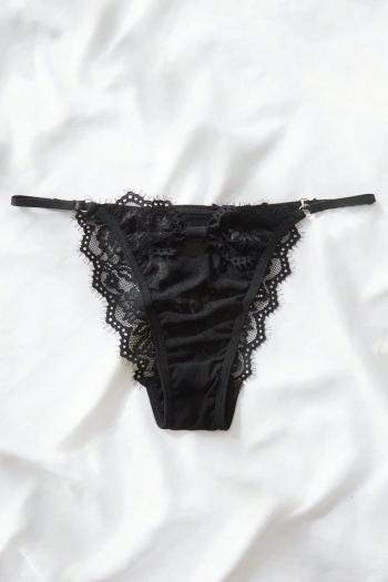 sexy slight stretch dainty bow lace hollow thong