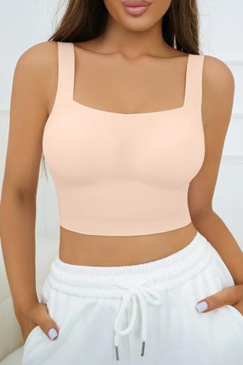 sports high stretch ice silk seamless breathable with removable pads bra