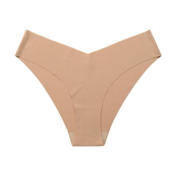sexy plus-size stretch seamless v-shaped ice silk quick-drying thong #1#